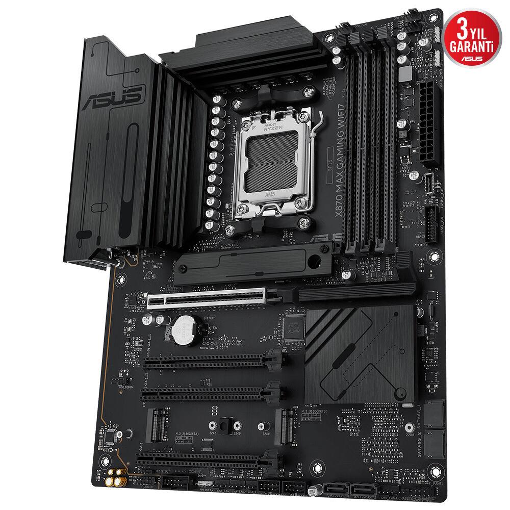 ASUS X870 MAX GAMING WIFI7 4xDDR5 HDMI+DP 3xM.2 AM5 ANAKART