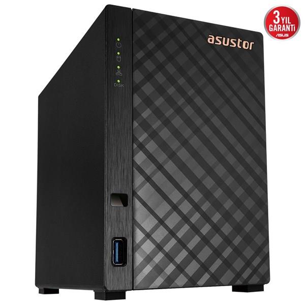 ASUSTOR 2diskli Realtek QC-1GB RAM-Gigabit Nas Server AS1102TL
