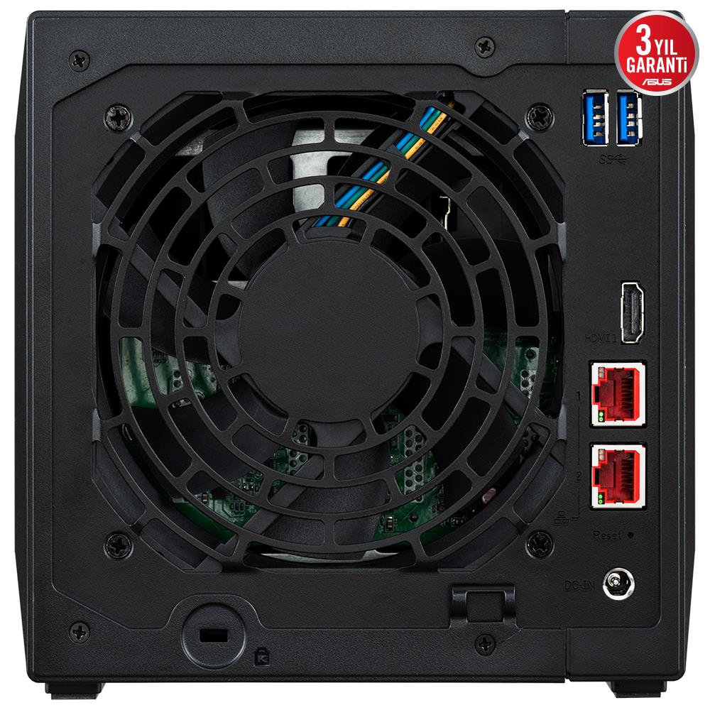 ASUSTOR 4diskli Celeron N5105 QC-16GB RAM-2-2.5GbE Nas Server AS5404T (47911)