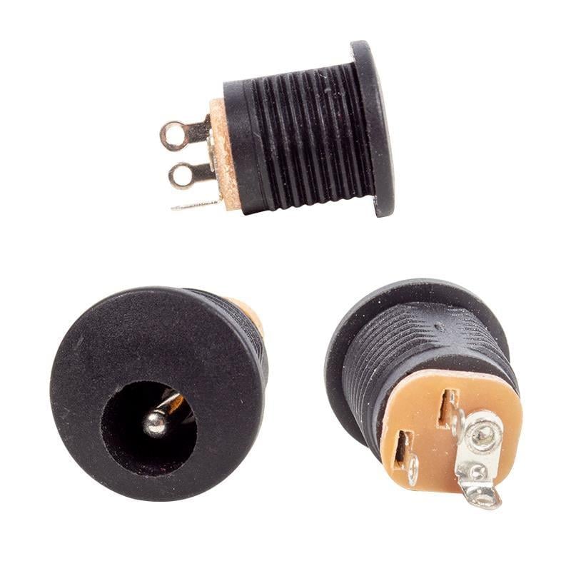 Adaptör Fişi Şase Yuvarlak 2.1 Mm Somunlu Şase
