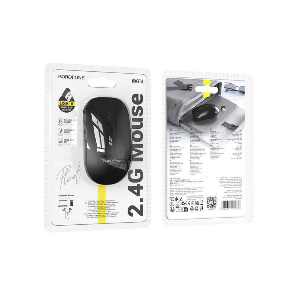 BOROFONE BG14 KABLOSUZ MOUSE SİYAH