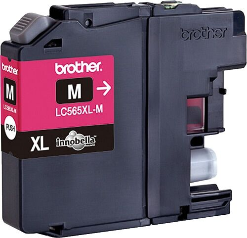 BROTHER LC565XLM Kırmızı (Magenta) 1.200 Sayfa Yüksek Kapasiteli Mürekkep Kartuşu