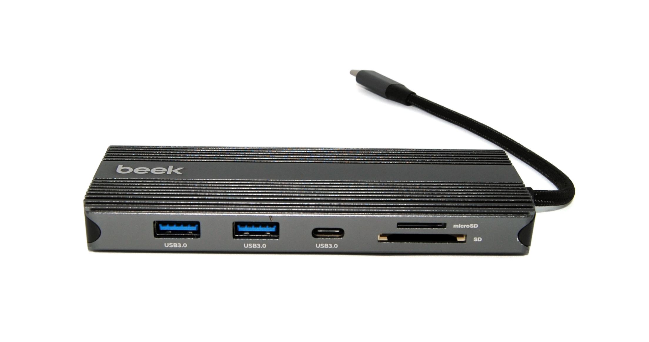 Beek 10 in 1 USB Tip C Docking Station<br>
Beek 10 in 1 Type C to Docking Station