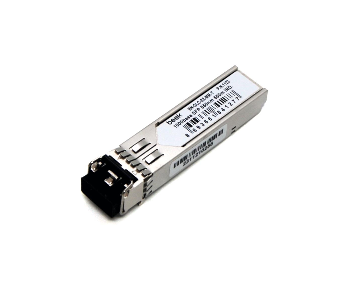 Beek 1000Base-SX (LC/550m/850nm/Multi-Mode) SFP Modül, 1.25Gb/s, Cisco, Juniper uyumlu, endüstriyel tip<br>
Beek 1000base SFP 850nm 550m Industrial