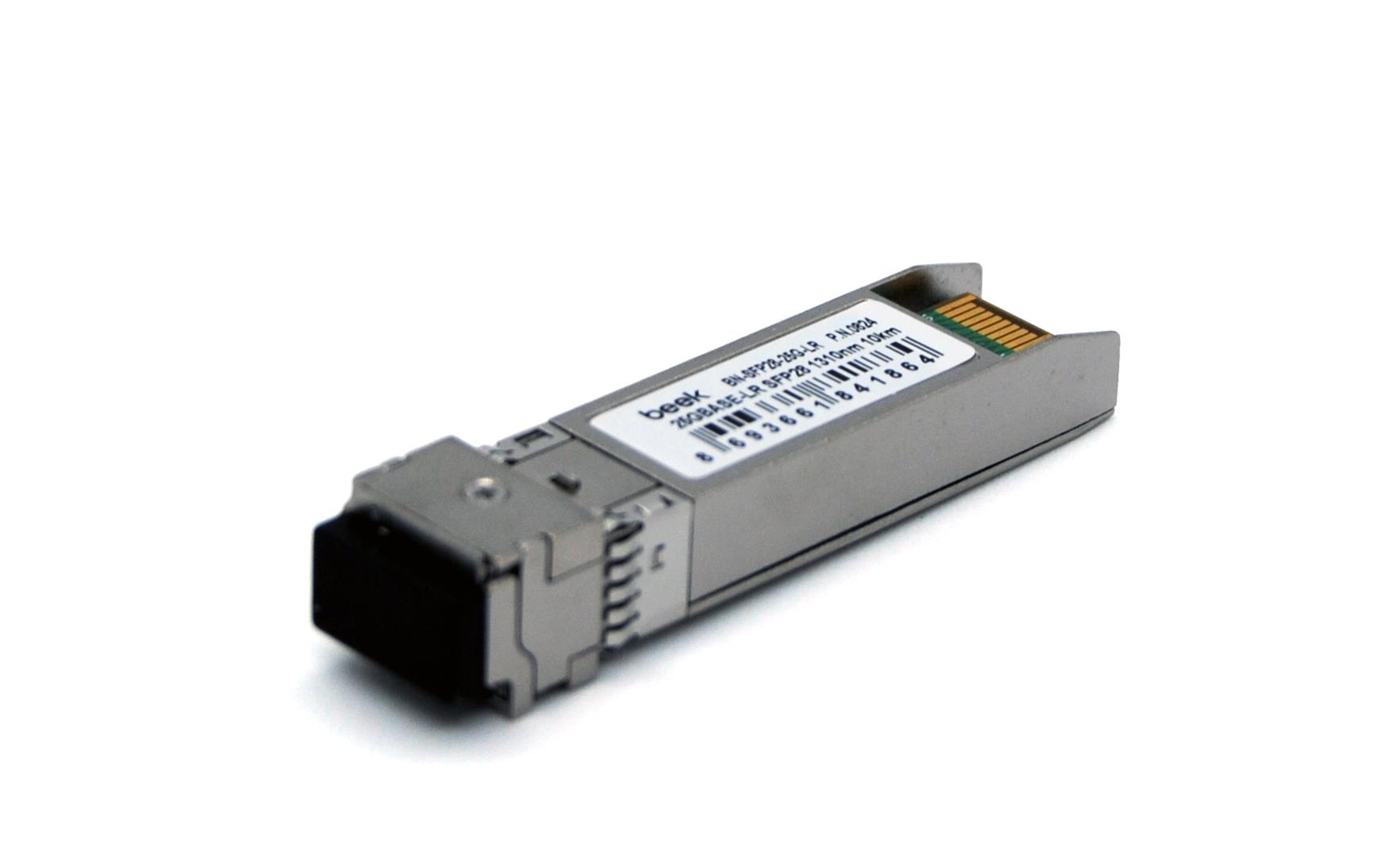 Beek 25GBASE-LR SFP28 Fiber Transceiver (Single mode, 1310nm, DDM, 0~70°C) - 10km<br>
Beek 25GBASE-LR SFP28 Fiber Transceiver (Single mode, 1310nm, DDM, 0~70°C) - 10km