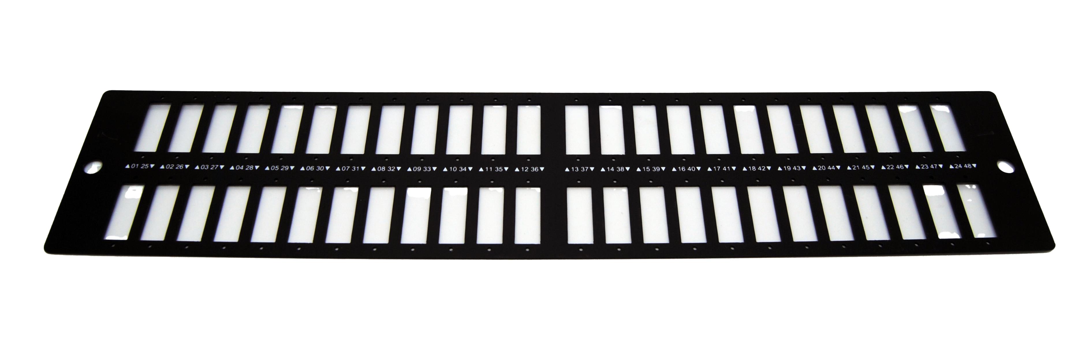 Beek BN-FP192U-QL Model Fiber Patch Panel Kutusu için 2U 48SC DX Ön Plaka Seti, 1'li, coupler hariç<br>
Beek 2U 48SC DX front plate sets, single front plates. Front plates for BN-FP192U-QL (without couplers installed) 