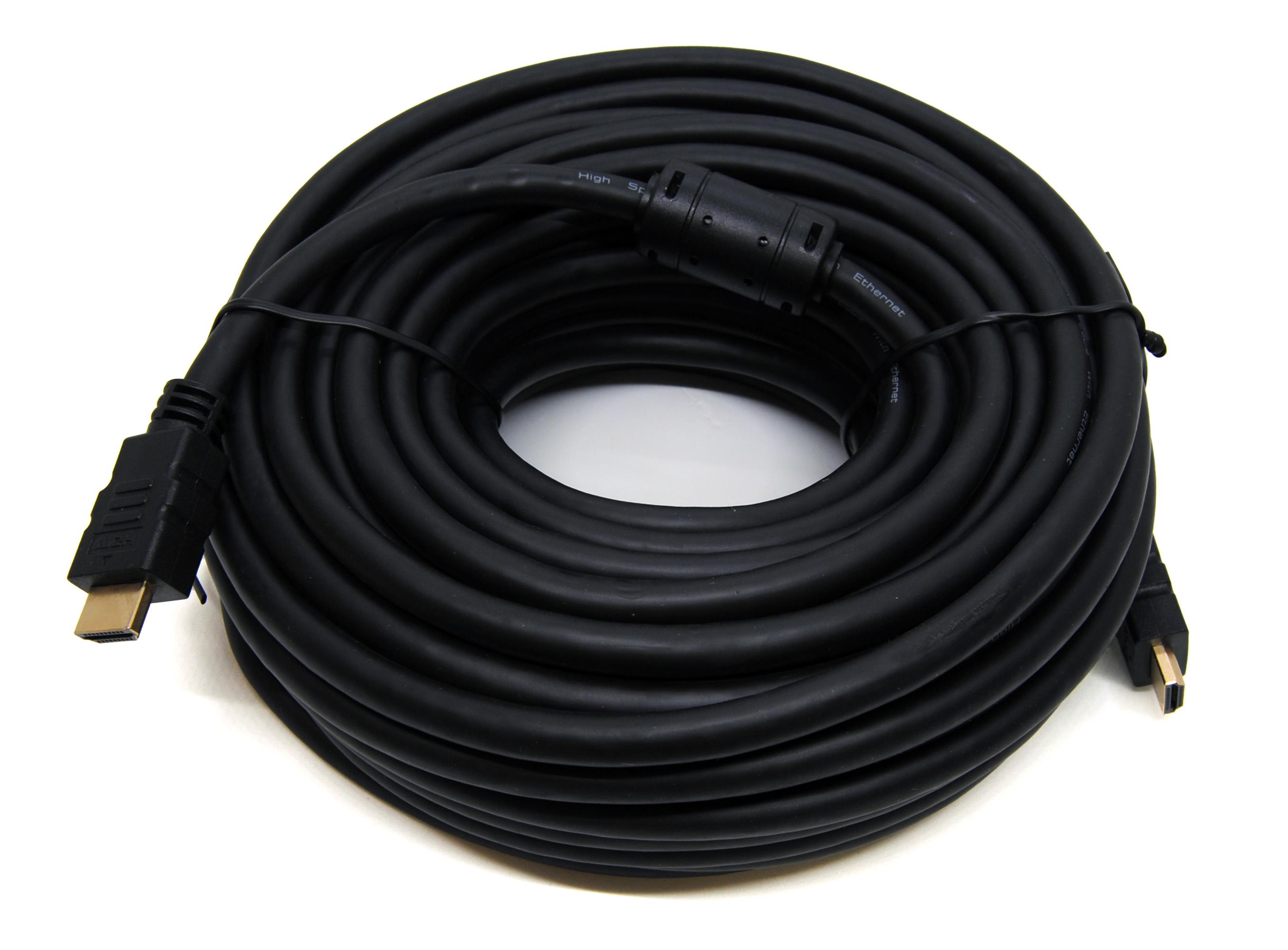 Beek HDMI High Speed with Ethernet Bağlantı Kablosu (HDMI 1.4), HDMI Tip A Erkek <-> HDMI Tip A Erkek, 4K X 2K@30Hz, Altın Kaplama, Ferrite Filtreli, 20 metre<br>
Beek HDMI 1.4 M/M, 4K X 2K@30Hz, Gold with ferrites, 20M