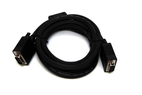 Beek VGA Monitör Kablosu, DSUB 15 erkek <-> DSUB 15 erkek, 15 metre, 2x ferrite filtreli, siyah renk<br>
Beek VGA 15 mt Cable M/M with Ferrites Filters
