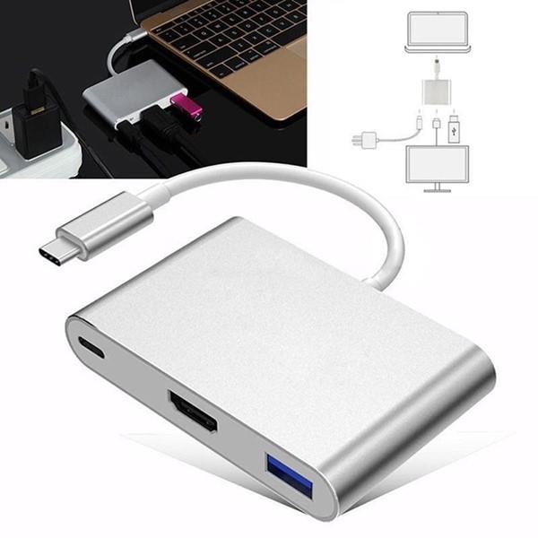 CODEGEN CDG-CNV39 0.15metre TYPE-C -HDMI_USB 3.0_TYPE-C Çevirici Adaptör Gümüş 1080p