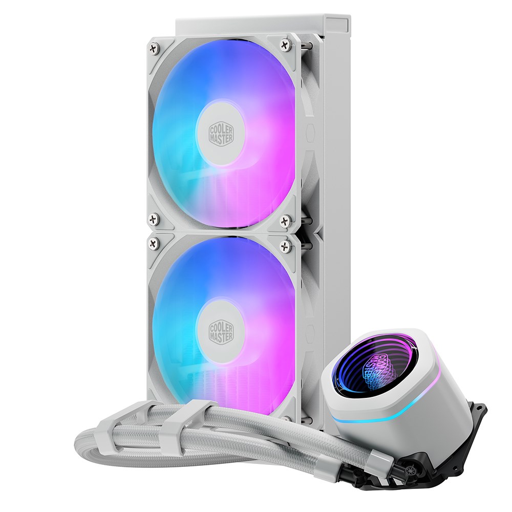 COOLERMASTER 240MM MasterLiquid Core Nex MLX-D24M-A18PA-RW ARGB AM5-1851p Sıvı Soğutmalı İşlemci Fanı Beyaz