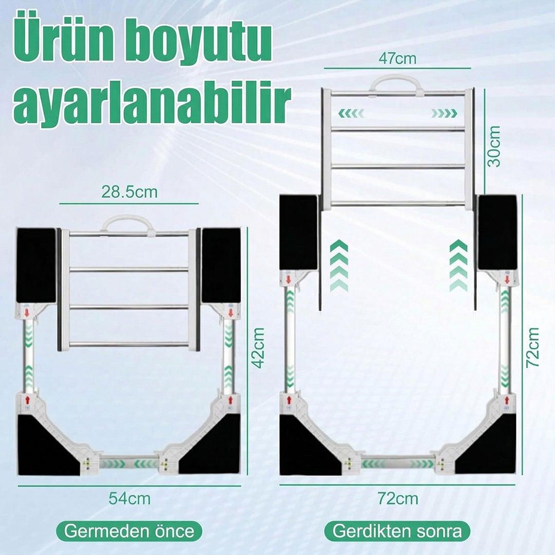 Çamaşır Makinesi ve Kurutucu İstifleme Seti Askılıklı