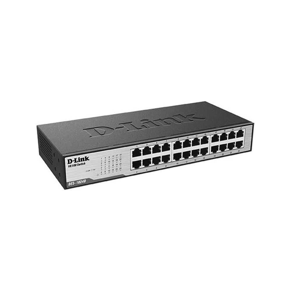 D-LINK DES-1024D 24 PORT 10/100 METAL KASA SWITCH