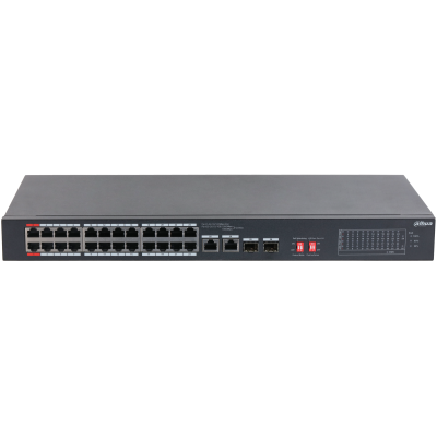 DAHUA 24port PoE 240w 2-SFP 2-Uplink 10/100 Yönetilemez Switch S3226-24ET-240