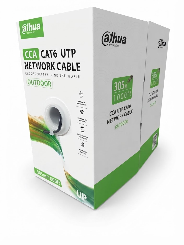 DAHUA 305metre 23AWG Siyah CCA CAT6 PFM922I-6UN-C