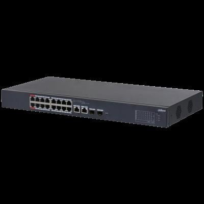 DAHUA CS4218-16ET-240 16 PORT 16XFE-2XGE-2XGE/SFP YÖNETİLEBİLİR MEGABİT 240W POE SWİTCH