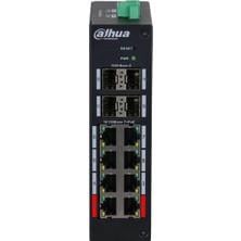 DAHUA HS4412-8ET-120 12 Port Mbit 8 Port PoE 120W 4xGbit-SFP Uplink Desktop Yönetilebilir Endüstriyel Switch