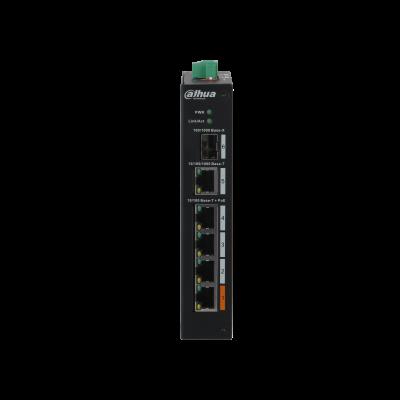 DAHUA PFS3106-4ET-60 4 PORT 4XFE-2XFE YÖNETİLEMEZ 60W POE SWİTCH