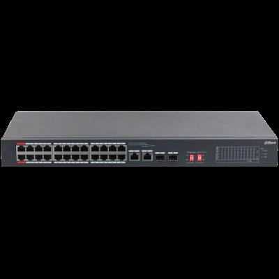 DAHUA S3226-24ET-240 24 PORT 24XFE-2XGE-2X1GE/SFP YÖNETİLEMEZ MEGABİT 240W POE SWİTCH