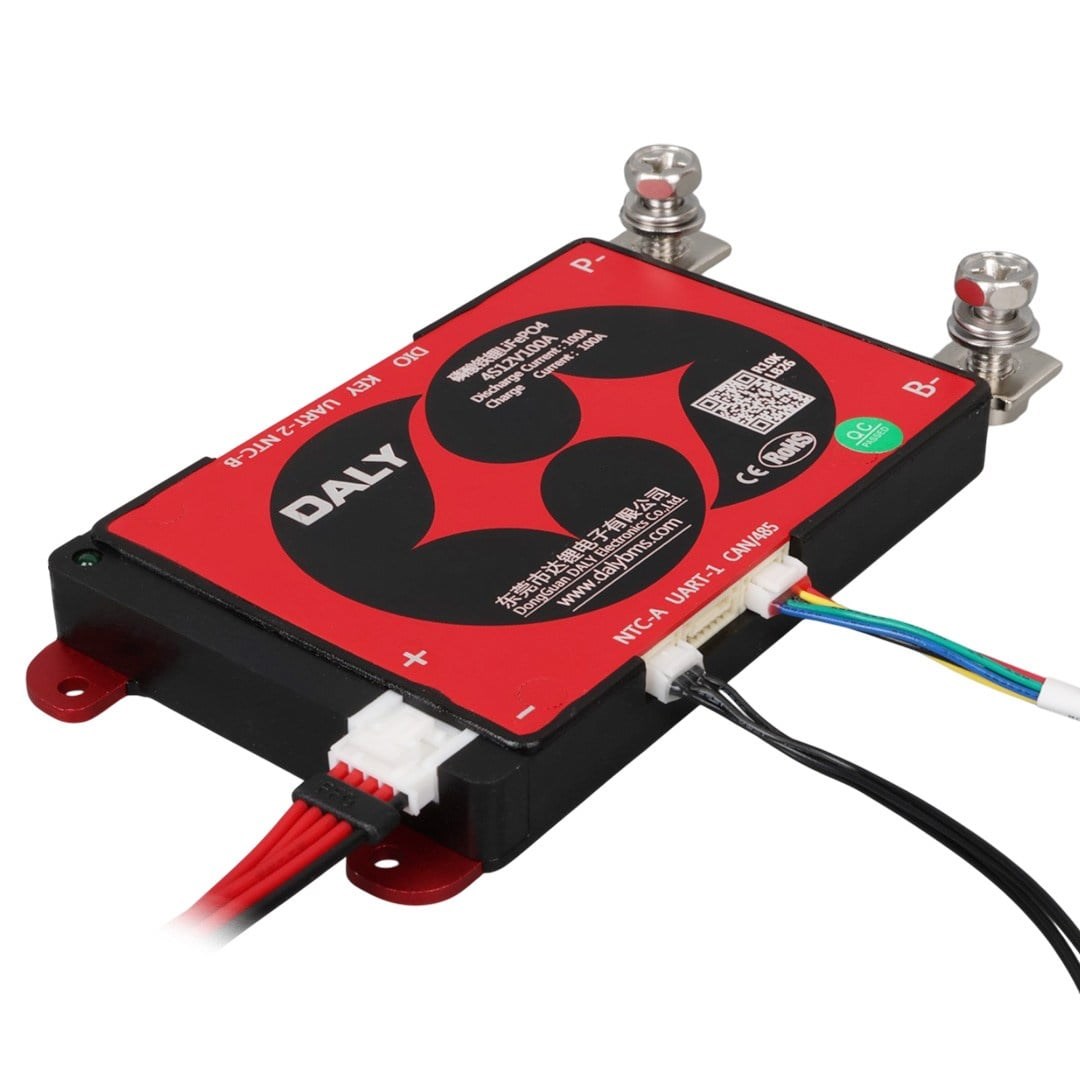 DALY LFP 4S 12V 100A LiFePO4 Smart Akıllı BMS Pil Koruma Modülü (RS485 + CAN + UART)
