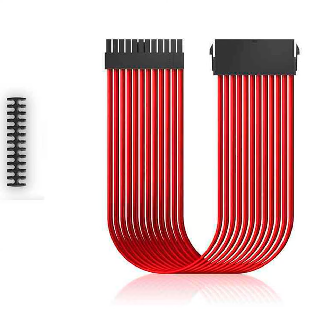 DEEPCOOL EC300-24P-RD 24 Pin ATX Kırmızı Güç Kaynağı Uzatma Kablosu 30cm