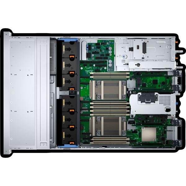 DELL 2XGOLD 5416S R760XS PER760XS5SPL-64GB DDR5 RDIMM- 2X480GB+6X1.92TB SSD-4x1100w Titanium 2U Rack Sunucu