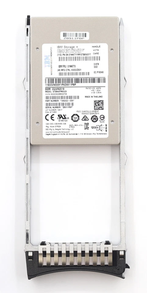 DELL 3.84TB 2.5” ST3840FM0023 Enterprise SAS SSD Disk