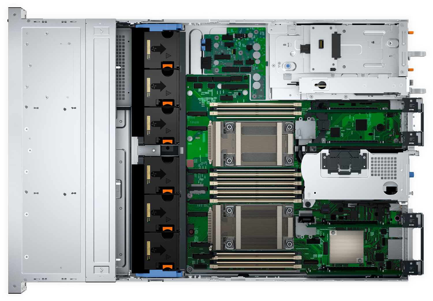 DELL POWEREDGE R760XS FLXI5 SILVER 2x4510-128GB (2x64GB)DDR5 RDIMM-2x480GB SSD-2x1100w Rack Sunucu