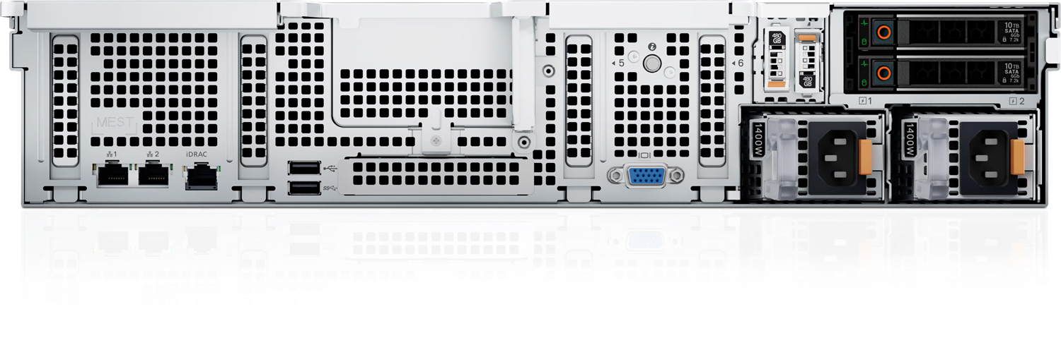 DELL POWEREDGE R760XS FLXI5 SILVER 2x4510-128GB (2x64GB)DDR5 RDIMM-2x480GB SSD-2x1100w Rack Sunucu