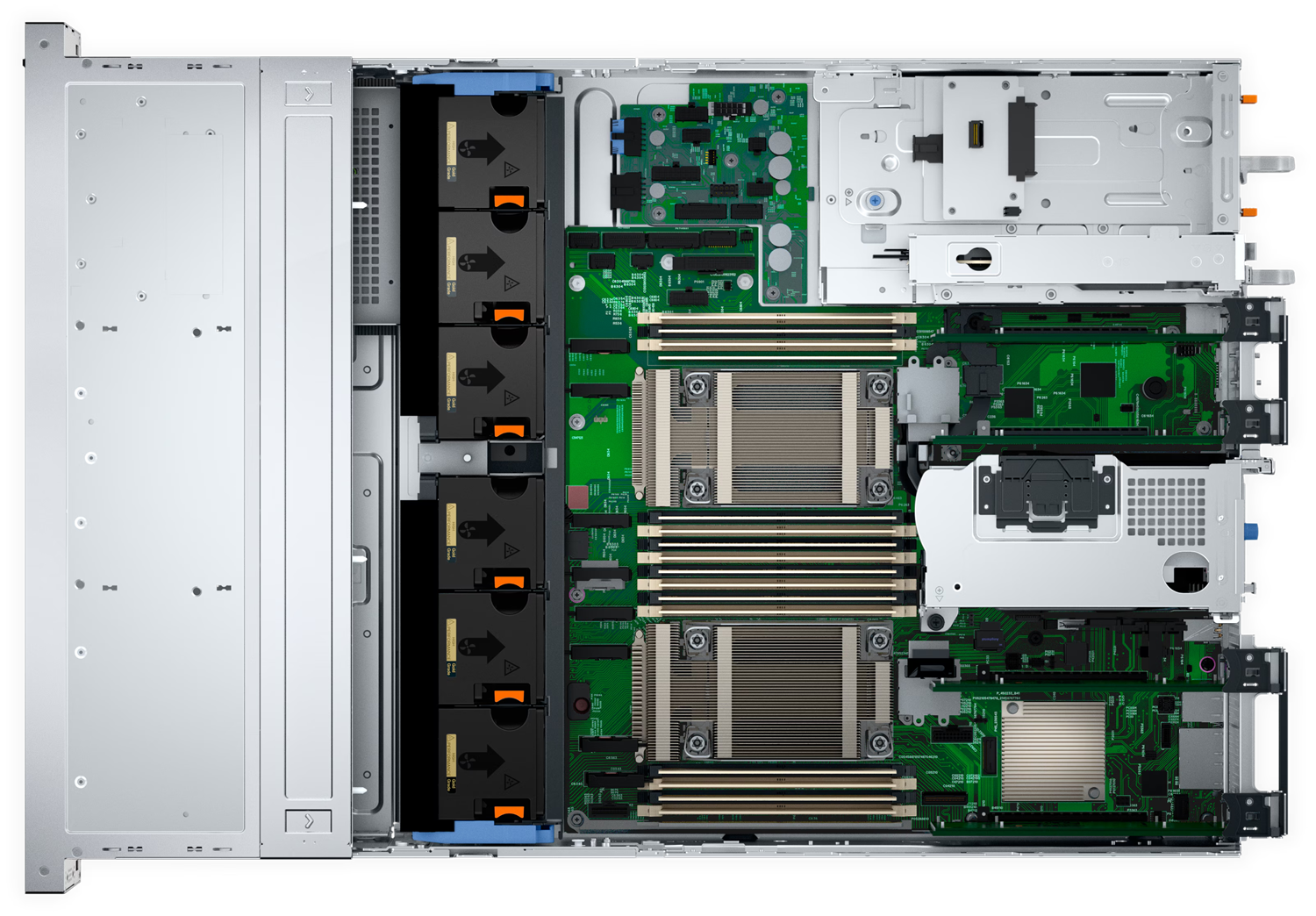 DELL POWEREDGE R760XS SPL2 SILVER 4510-64GB DDR5 RDIMM-480GB+4X3.84TB SSD-2x1100w Rack Sunucu