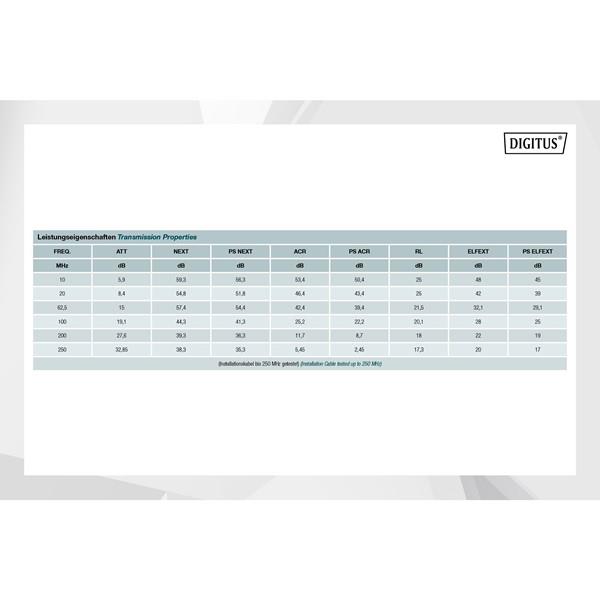 DIGITUS 500metre CAT6 Utp 23AWG Gri Makara Saf Bakır Kablo 0.50mm DK-1613-VH-5-GR
