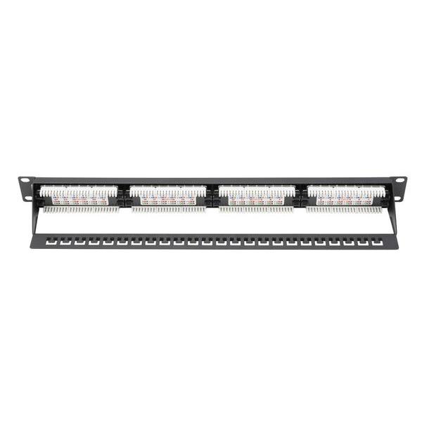 DIGITUS DN-91624U-CR 8P8C,LSA,ALTIN KONTAK 24 PORT CAT6 DOLU 1U ZIRHSIZ PATCH PANEL