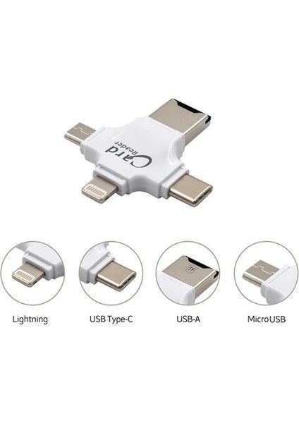 Daytona HC05-B Çok fonksiyonlu beyaz USB Flash