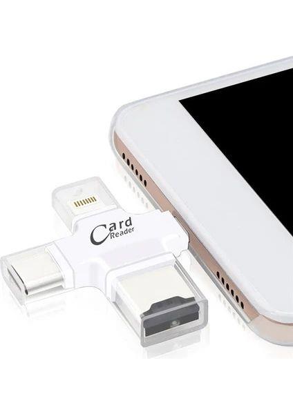 Daytona HC05-B Çok fonksiyonlu beyaz USB Flash