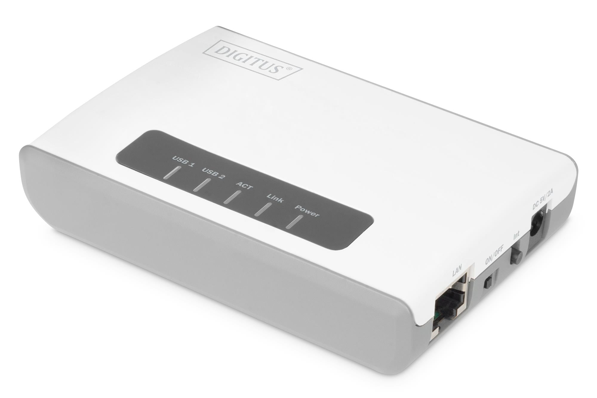 Digitus 2-Port USB 2.0 Kablosuz Çok Fonksiyonlu Ağ Sunucusu, 300 Mbps, Network USB Hub, Print Server<br>
Digitus 2-Port USB 2.0 Wireless Multi-Functional Network Server, 300 Mbps, Network USB Hub, Print Server
