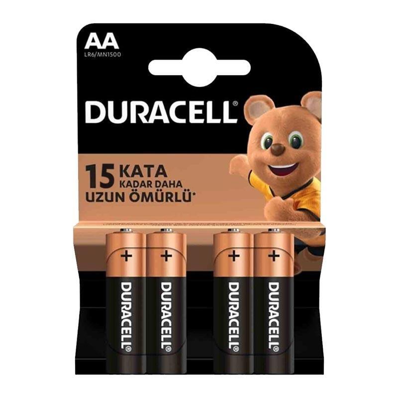Duracell LR6/MN1500 1.5V Alkalin 4lü AA Kalem Pil