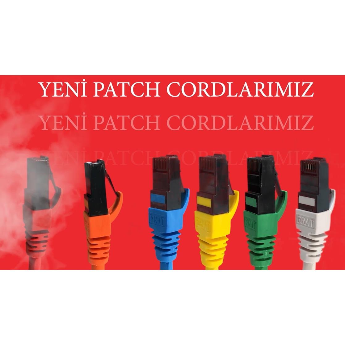ERAT EPC-250C6ULHG-0.25 25CM UTP CAT6 PATCH CORD LSOH GRI 4x2x24# 24 AWG