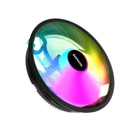 EVERCOOL 120mm CS-02 Rainbow Hava Soğutmalı AM5-1700p İşlemci Fanı