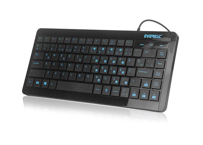 EVEREST KB-410 Q USB Mini Siyah Klavye