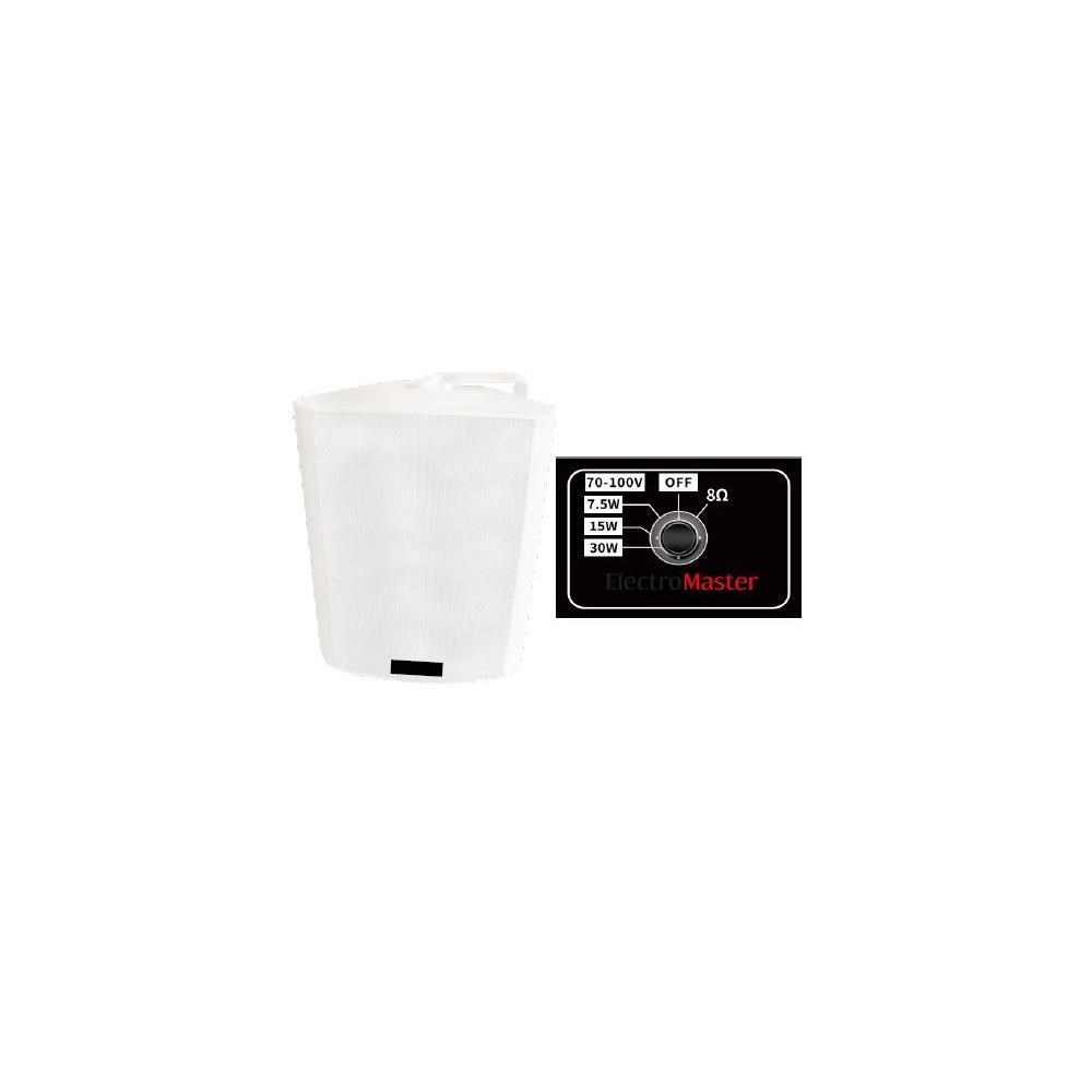 Electro Master ED-05W 5.25'' 7,5W/15W/30W Trafolu Beyaz Sütun Hoparlör