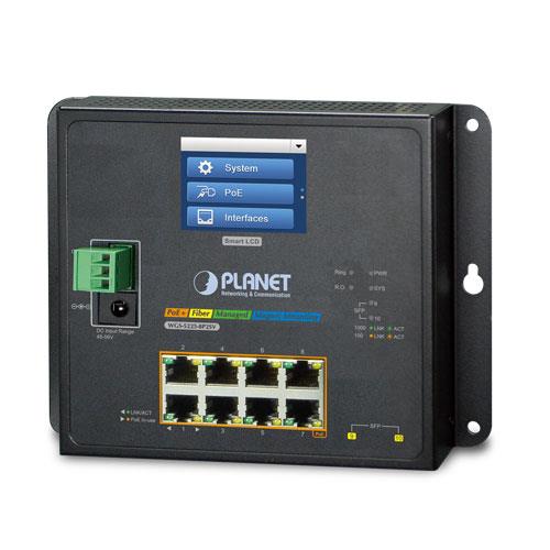 Endüstriyel Duvar Tip Yönetilebilir Switch (Industrial Wall-Mount Managed Switch)<br>
8-Port 10/100/1000T IEEE 802.3at/af PoE+ Injector Port (Port başına 30.8 watt) (PoE Güç Bütçesi maks. 240 Watt)<br>
2-Port 1000Base-SX/LX/BX SFP/mini-GB