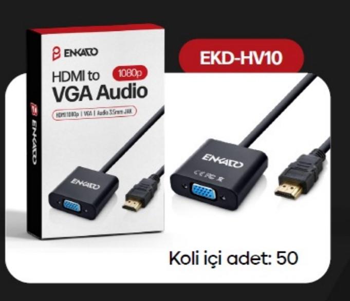 Enkado EKD-HV10 HDMI - VGA Çevirici Adaptör