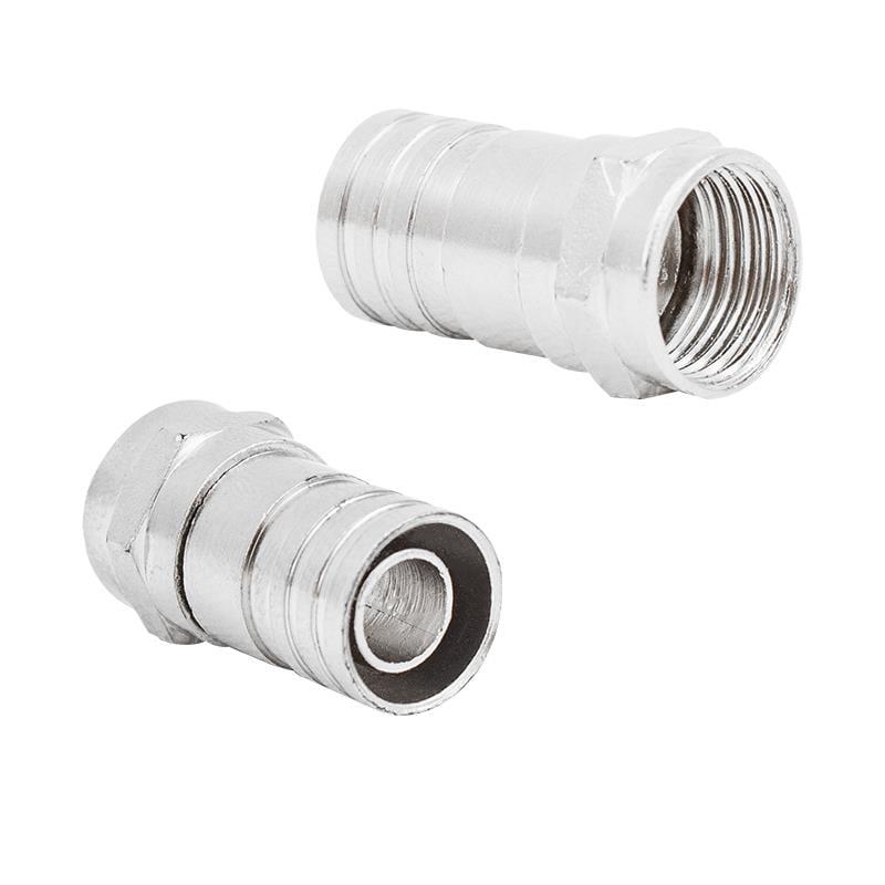 F Konnektör Sıkmalı RG6 Kısa Tip