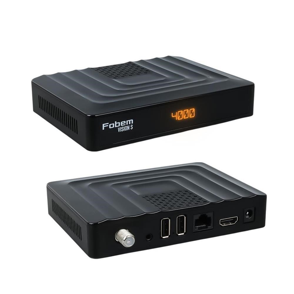 FOBEM VISION S HİBRİT 4GB RAM 32GB HDD 1.5GHZ SES KOMUTLU UYDU ALICILI ANDROID 14 TV BOX (TUNERLİ) 27200