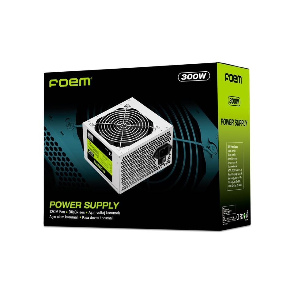 FOEM 300W FPS-G30F12 12cm Fanlı Power Supply