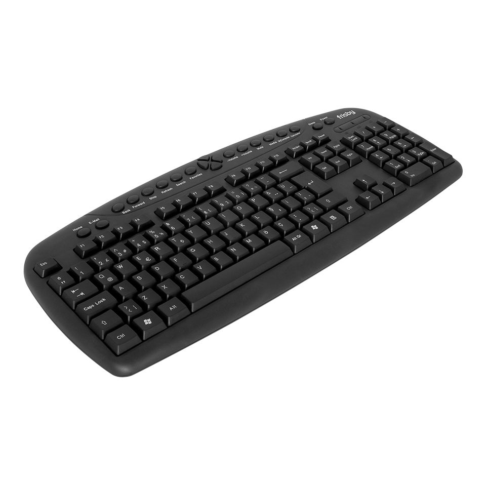 FRISBY FK-142QU  Kablolu USB Q Trk Siyah Klavye