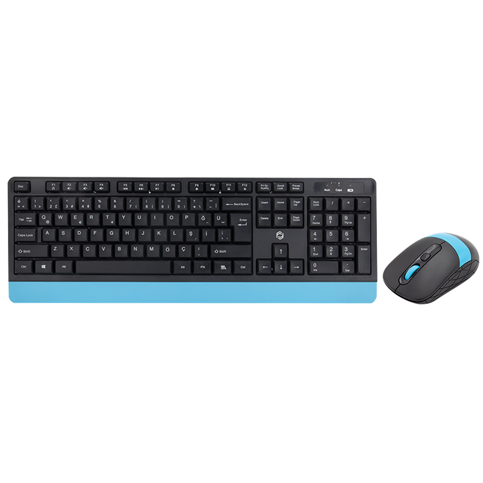FRISBY FK-4885QU Kablosuz Q Trk Mavi Klavye - Mouse Set