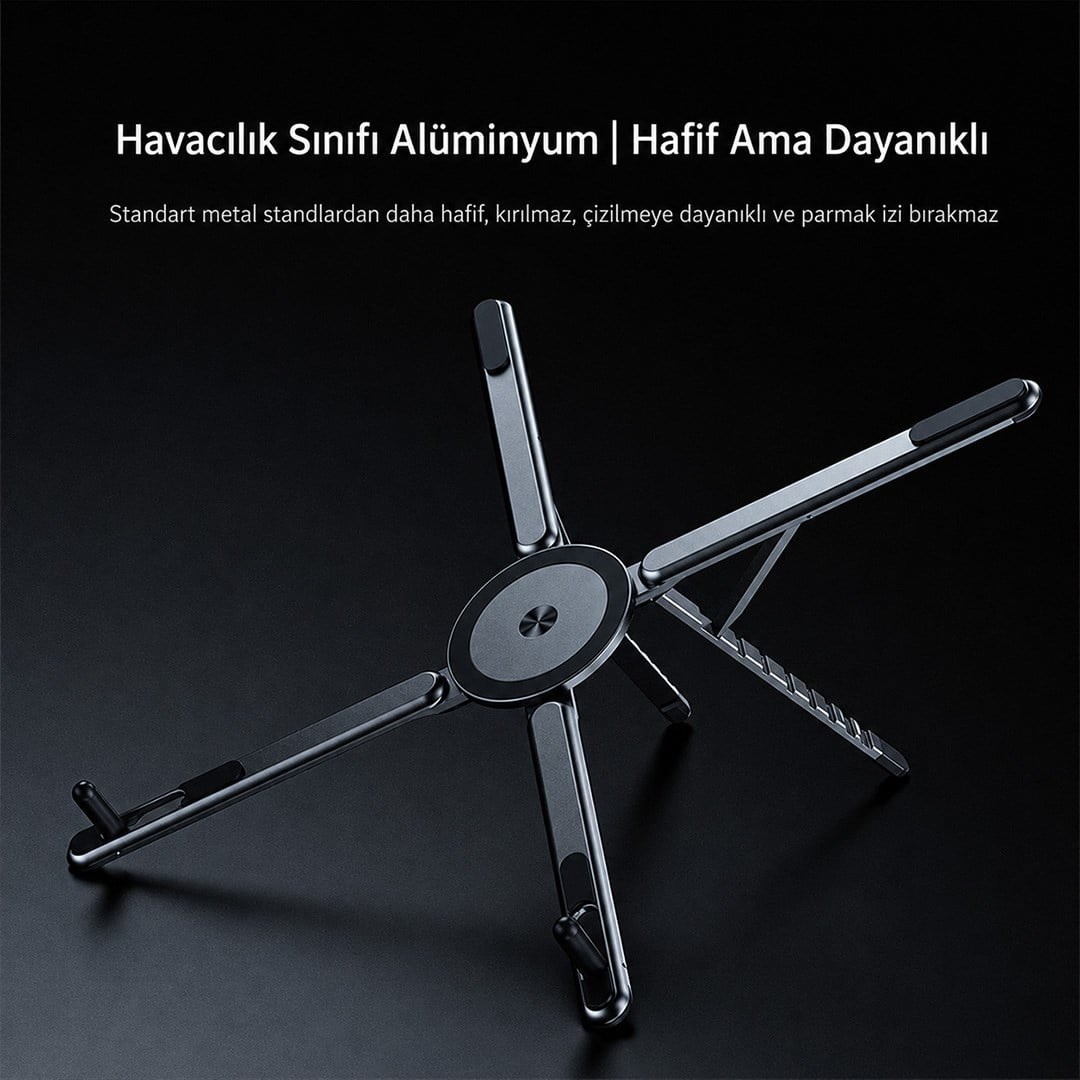 Feny Magstone FN-MS10 MagSafe Katlanabilir Stand Macbook Telefon Tablet Laptop Uyumlu Tutucu