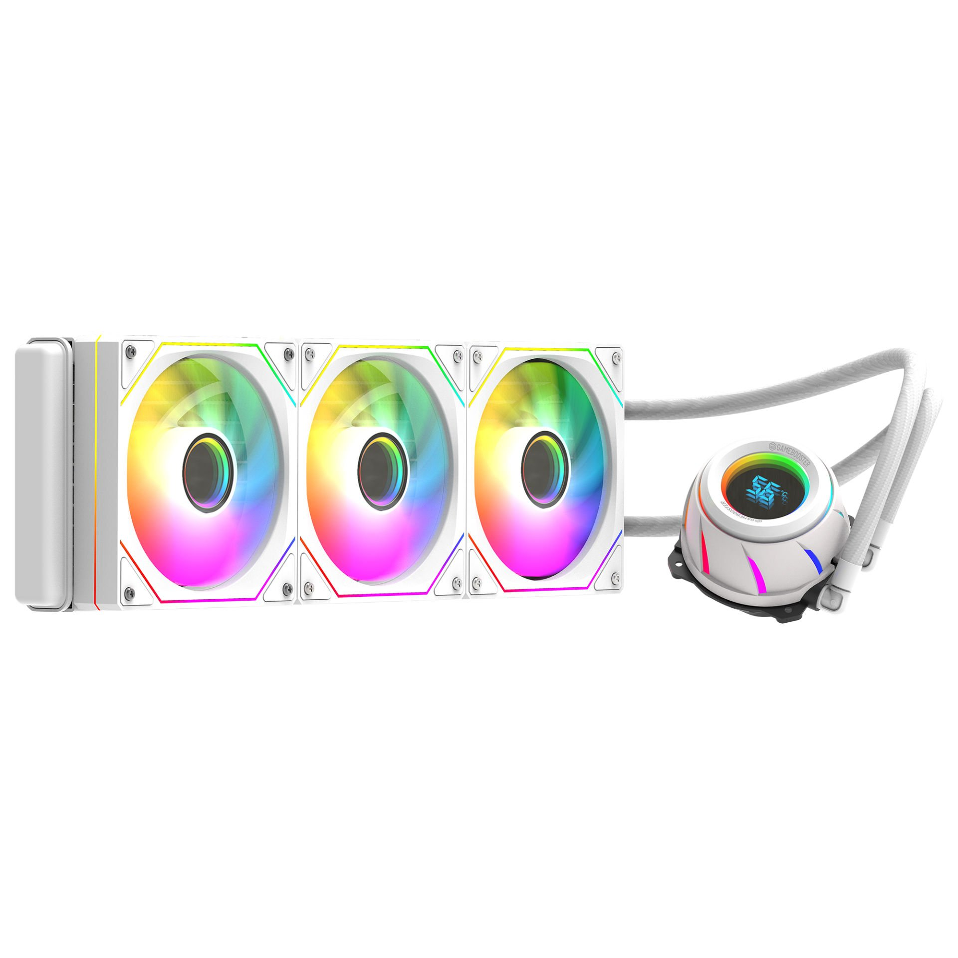 GAMEBOOSTER 360MM BLADE 360W GB-LCS-BL360W ARGB AM5-1851p Sıvı Soğutmalı İşlemci Fanı Beyaz