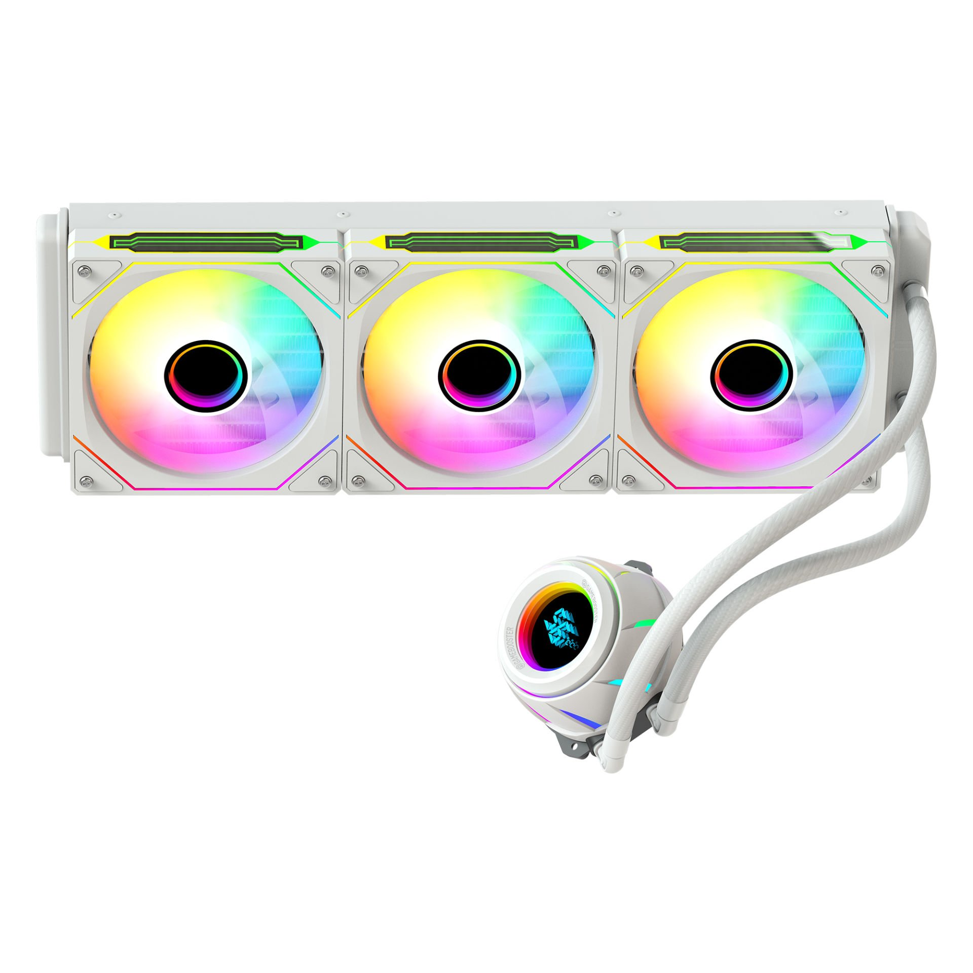GAMEBOOSTER 360MM BLADE 360W GB-LCS-BL360W ARGB AM5-1851p Sıvı Soğutmalı İşlemci Fanı Beyaz