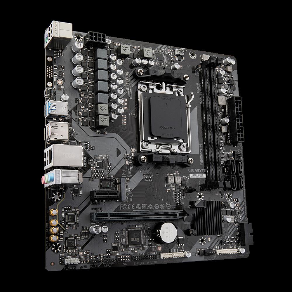 GIGABYTE A620M H DDR5 6400(OC) HDMI DP MATX AM5
